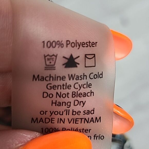 LuLaRoe Joy Vest Black Silky Soft Sleeveless Tribal Print Long Cardigan Duster - Picture 6 of 8